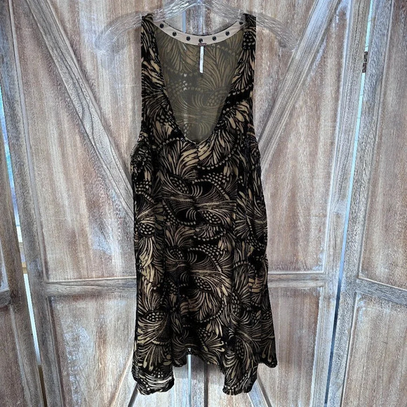 Free People Ellie Burnout Velvet Mini Dress - Picture 3 of 9